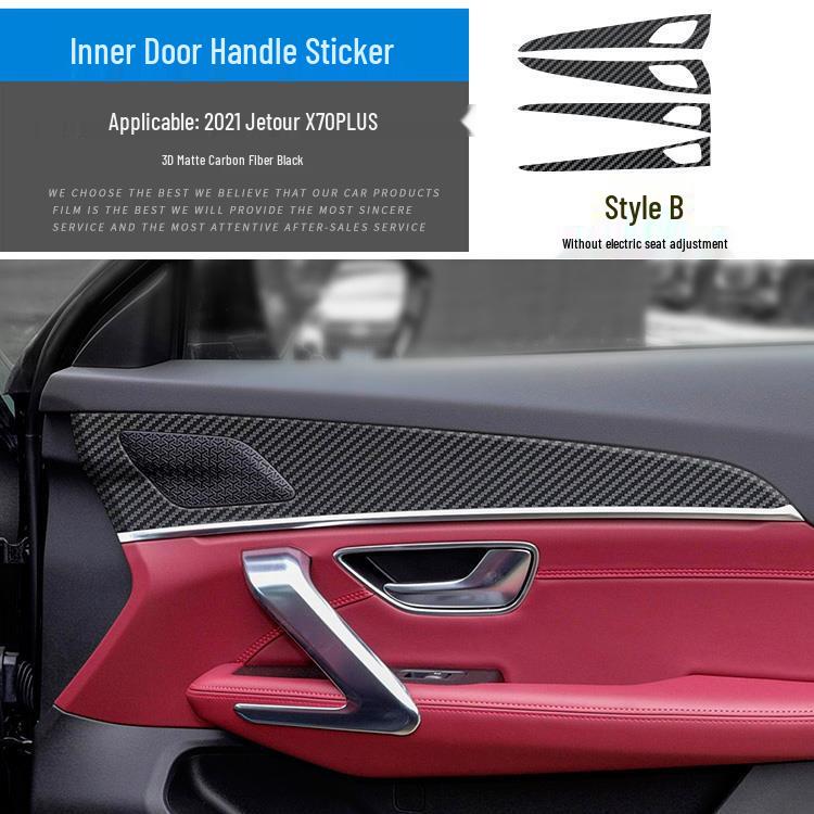 Jetour X70PLUS Carbon Fiber Interior Gear Shift & Door Anti-Kick Sticker