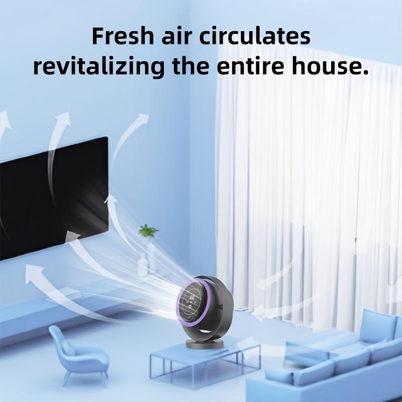 Portable Electric Desk Fan with 100 Level Digital Display,Turbo Air Circulator Fan,USB Rechargeable Compact Desktop Fan for Home/Office,2025 New Style