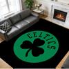 Rutschfester Kristall-Samt-Bodenläufer, Teppich im Celtic FC Design für Innenräume, Wohnzimmer, Schlafzimmer, Heimdekoration