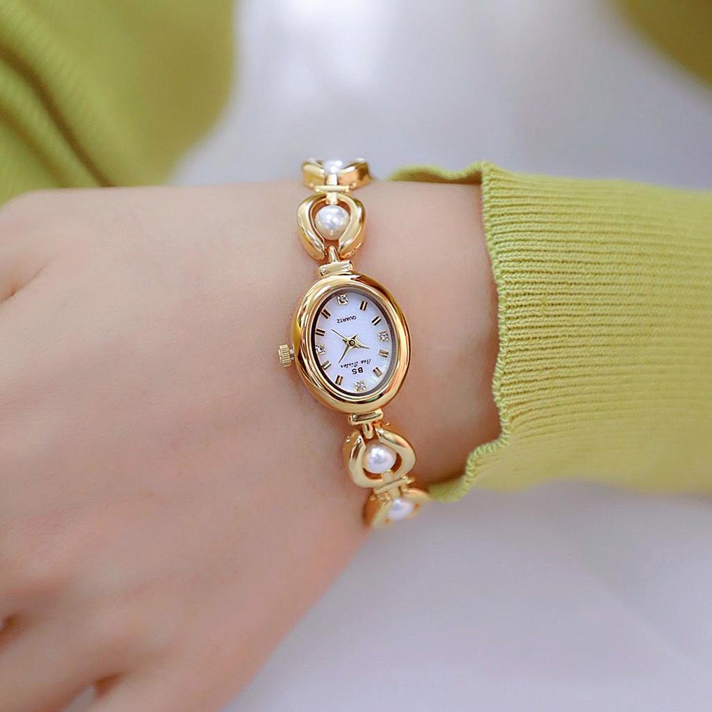 Damenuhr Marke Japanischer Stil Leichter Luxus Einfaches Perlenarmband Schmuck Wasserdicht Damen Mode Uhr Uhren Geschenk