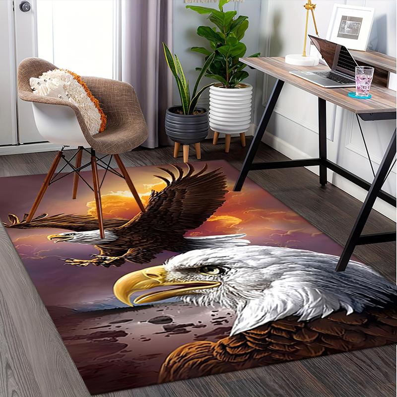 Eagle,Sunset Pattern Printed Chair Mat -Decorative Mats for Office Tables,Coffee Tables - Durable and Fashionable Carpet0331245 100cm x 120cm