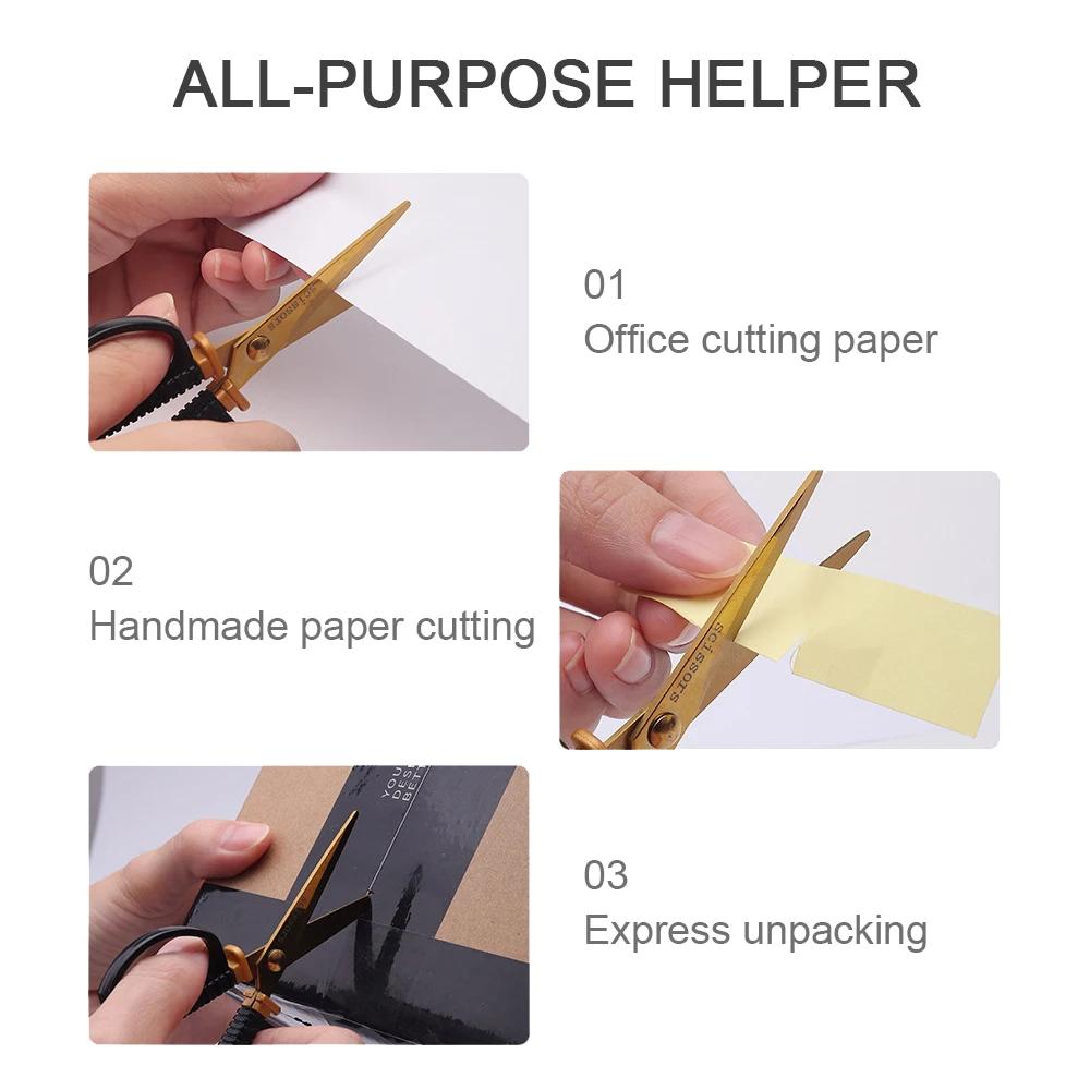 Stainless Steel Mini Handmade Scissors Plastic Handle Sewing Fabric Cutter For Home Office Multifunctional Scissor
