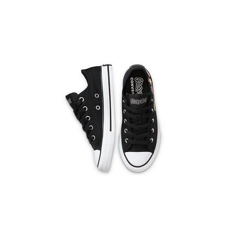 Converse Chuck Taylor All Star Low Top Canvas Shoes Kids Sneakers Black 369080C