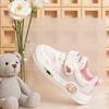 Cartoon Mesh Breathable Girls' Velcro Sports Shoes - Soft Sole for Spring & Summer
