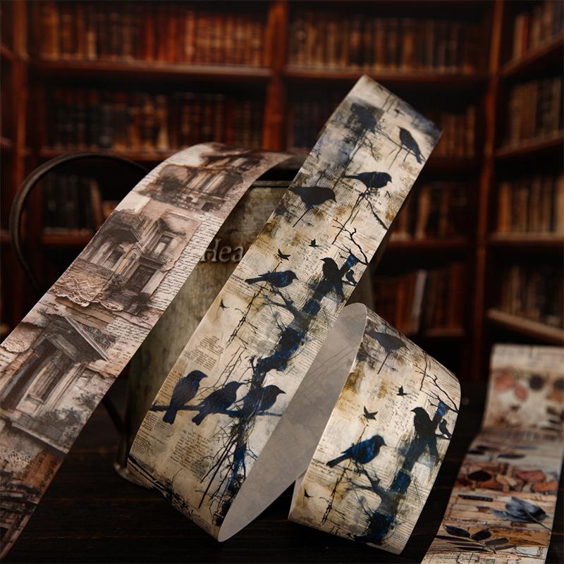Retro Material Tape for a Beautiful Day Memory Series Base Collage Decoration DIY