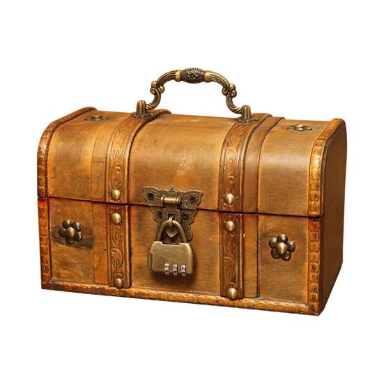 Aufbewahrungsbox, Retro, großes Fassungsvermögen, Holz, Halskette, Schmuckstück, Organizer für Zuhause
