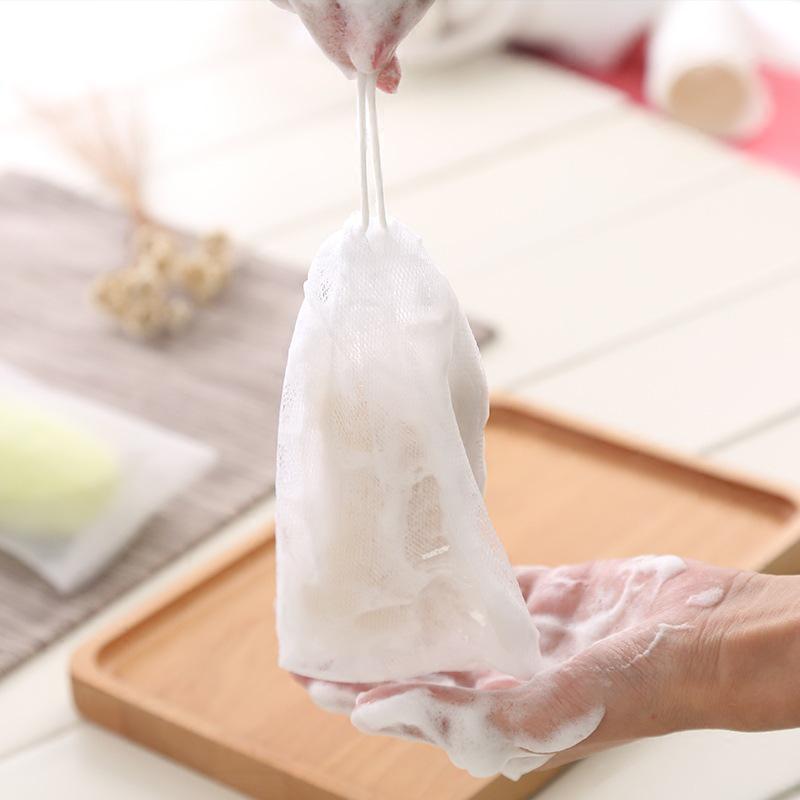 Dual-Layer Foaming Net: Facial Cleanser & Soap Bubble Bag