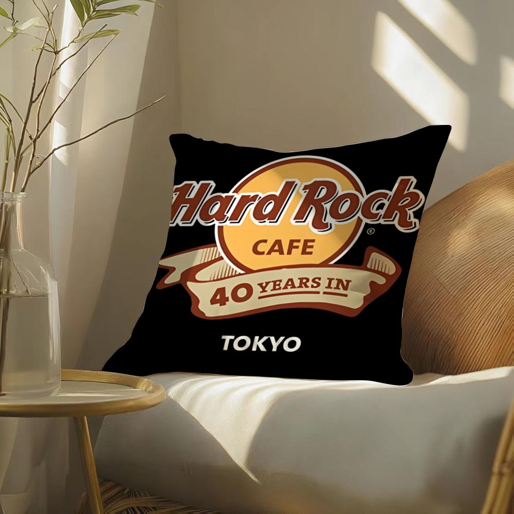 Luxury H-Hardrock Cafe Cushion Cover Soft Short Plush Pillow Cover Smooth Cozy Texture Aesthetic Cushion Case Home Decor