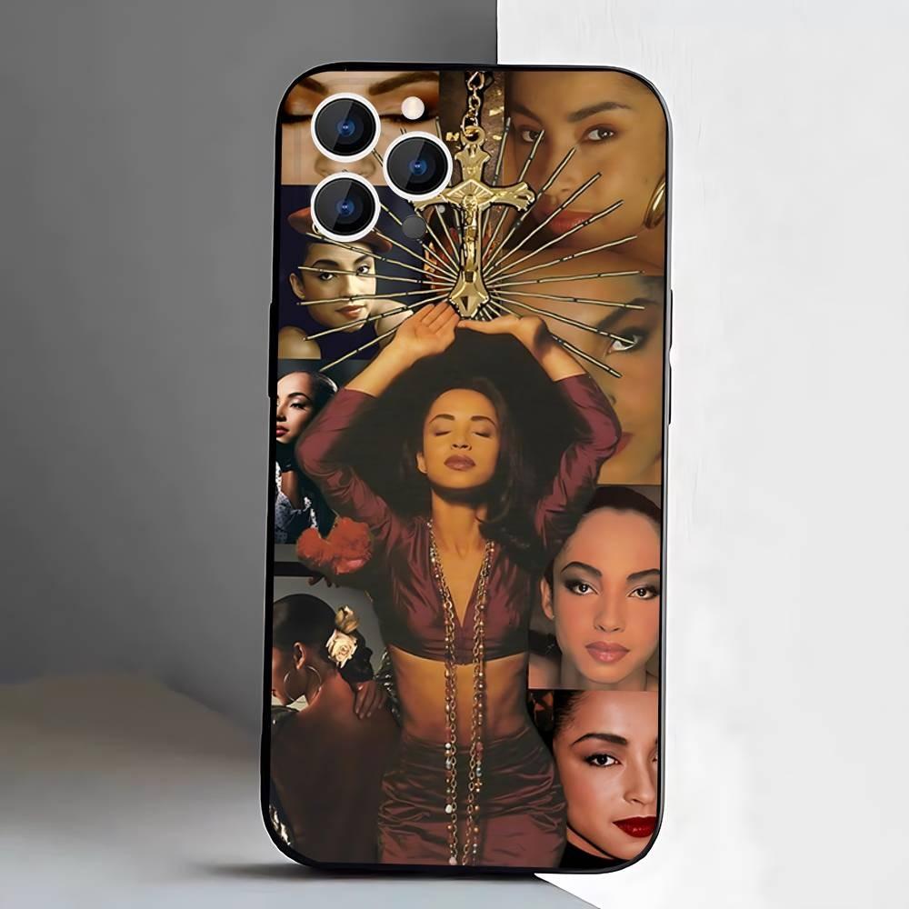 Sade Adu Love Deluxe Etui na Telefon Dla iPhone 17,16,15,14,13,12,Pro,Max,Plus,E,SE4,Air,Mini Czarne Miękkie Etui