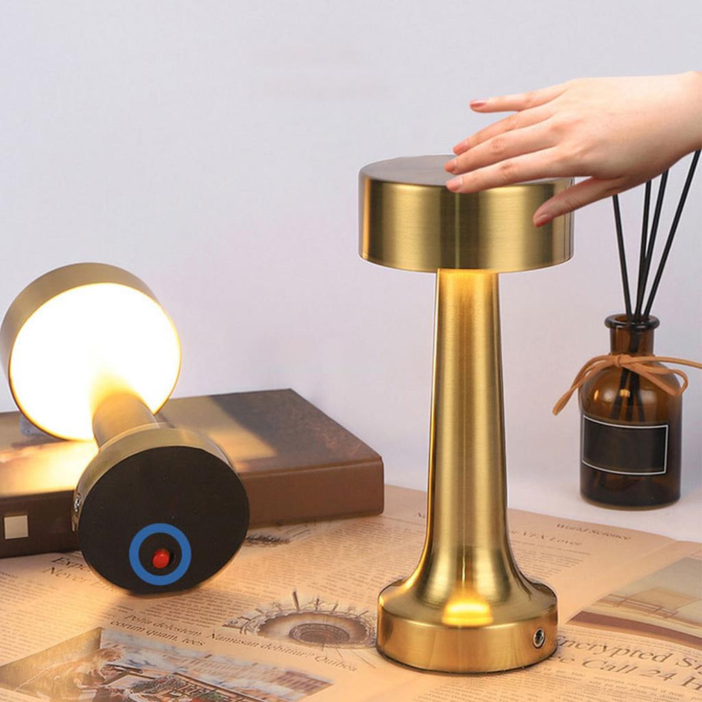 Creative Modern Dumbbell Desk Lamp Bar Bedroom  Iron Dumbbell Nightlight USB Atmosphere Light