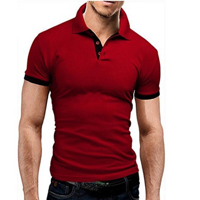 Color Block Patchwork Printed Polo Shirt for Men Summer Casual Short Sleeve Men's Polo T-Shirt Top Oversized 8XL Golf Sweatshirt Yasheng