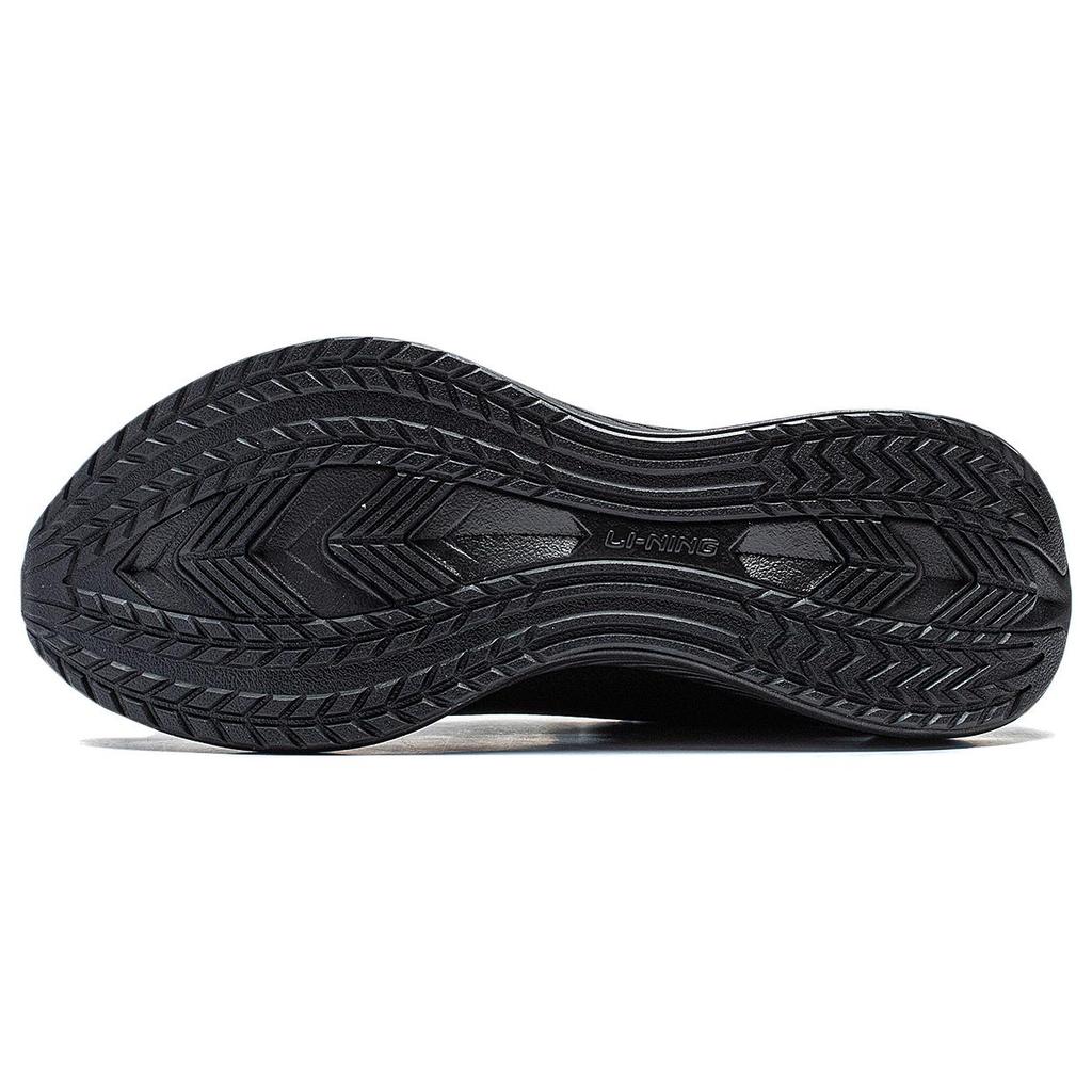 New LiNing Wave V2 Cushioning, Slip Resistant, And Abrasion Resistant Low Top Casual Running Shoes Women's Black ARST054-6