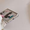 Custodia di lusso in TPU trasparente elettroplaccato con motivo a gattino e cucciolo per iPhone 15 Pro Max 14 13 12 Pro, con protezione anticaduta integrale e fiocco