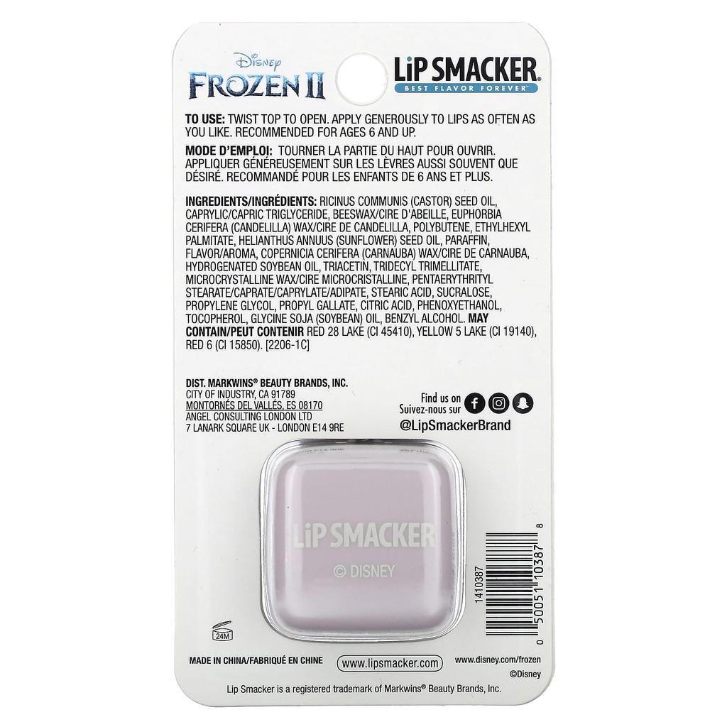 Lip Smacker, Disney Frozen II, lip balm, Anna, magical berry, 5.7g (0.2oz)