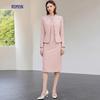 Luomeng Women's New Chinese Style Business Suit Dress Set
