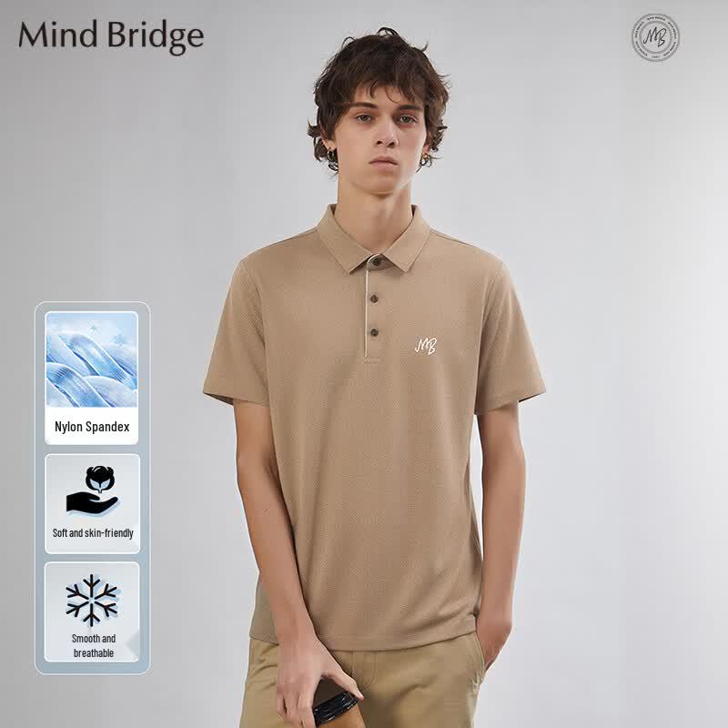 

Mind Bridge Men s Breathable Stretch Polo Shirt M