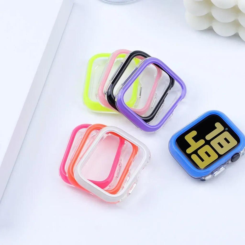 PC+TPU Hülle für Apple Watch Ultra Case 49mm 45mm 41mm Smartwatch Displayschutz iWatch Serie 8 7 6 5 4 SE Uhrengehäuse 44mm