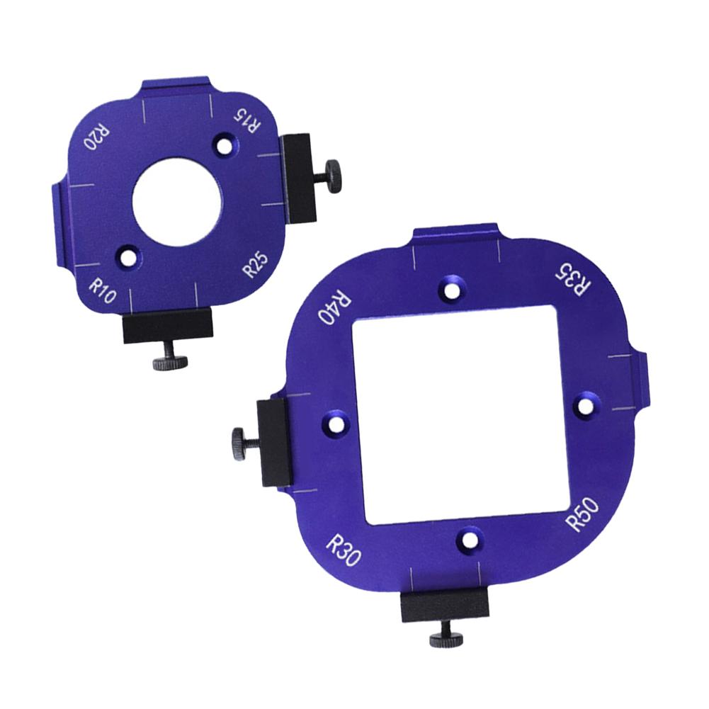 Aluminium Radius Jig Round Corner Template Corner Trimming Aluminum Corner Radius Jig Corner Cutting Auxiliary Tool