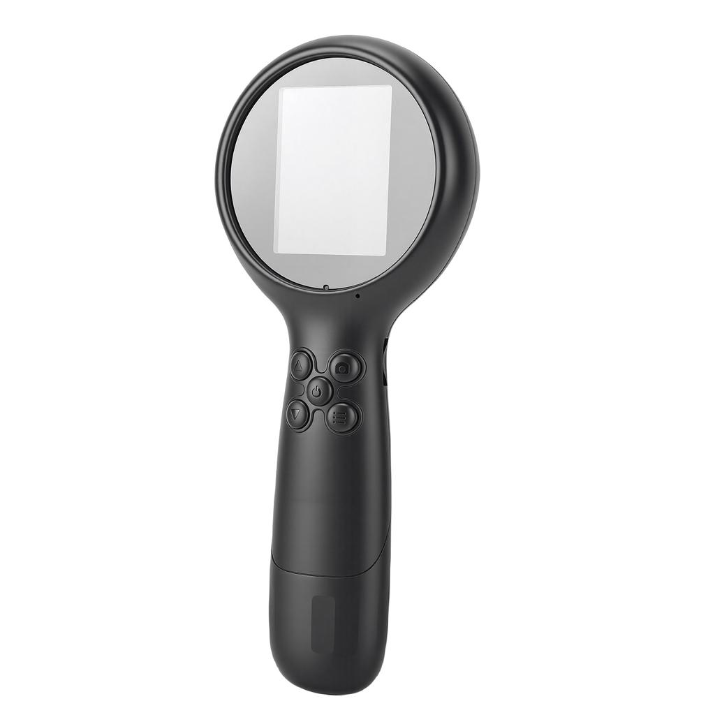 Microscope for Kids 2MP 8X Zoom Handheld Digital Microscope with 2 Inch Screen for Boys Girls Black