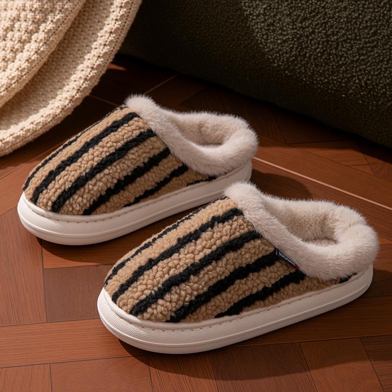 2025 Neue Warme Rutschfeste Baumwollpantoffeln für Männer & Frauen - Winter Indoor Paar-Stil mit Dicker Sohle