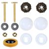 DIY Friendly Toilet Wax Ring Kit with Brass Bolts Leak Proof Seal for 3 Inch 4 Inch Waste Lines Easy Installation