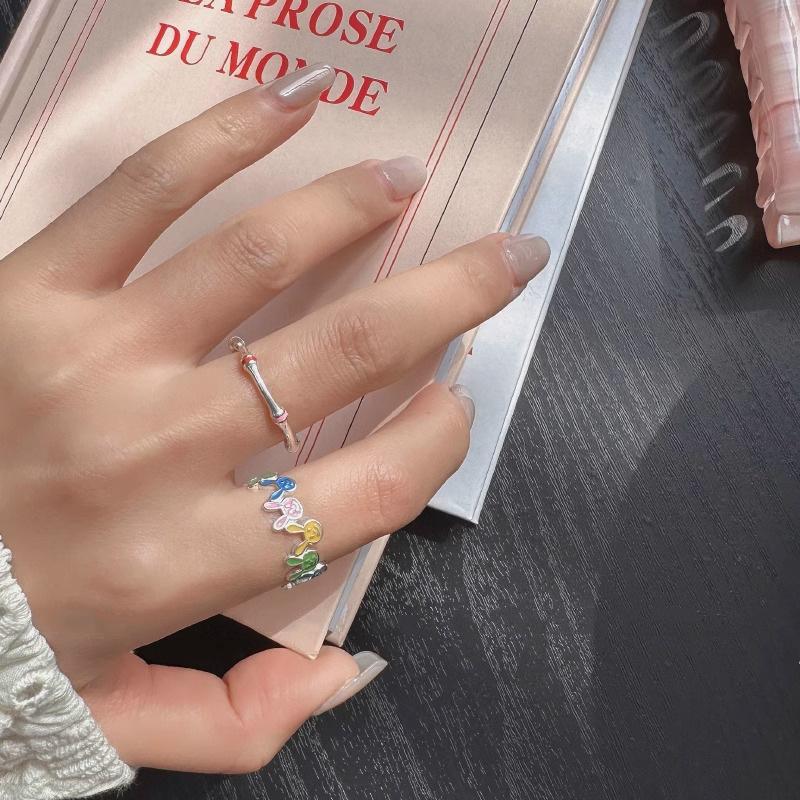 Rabbit Adjustable Fashionforward Design Ring For Women Highquality Copper Material