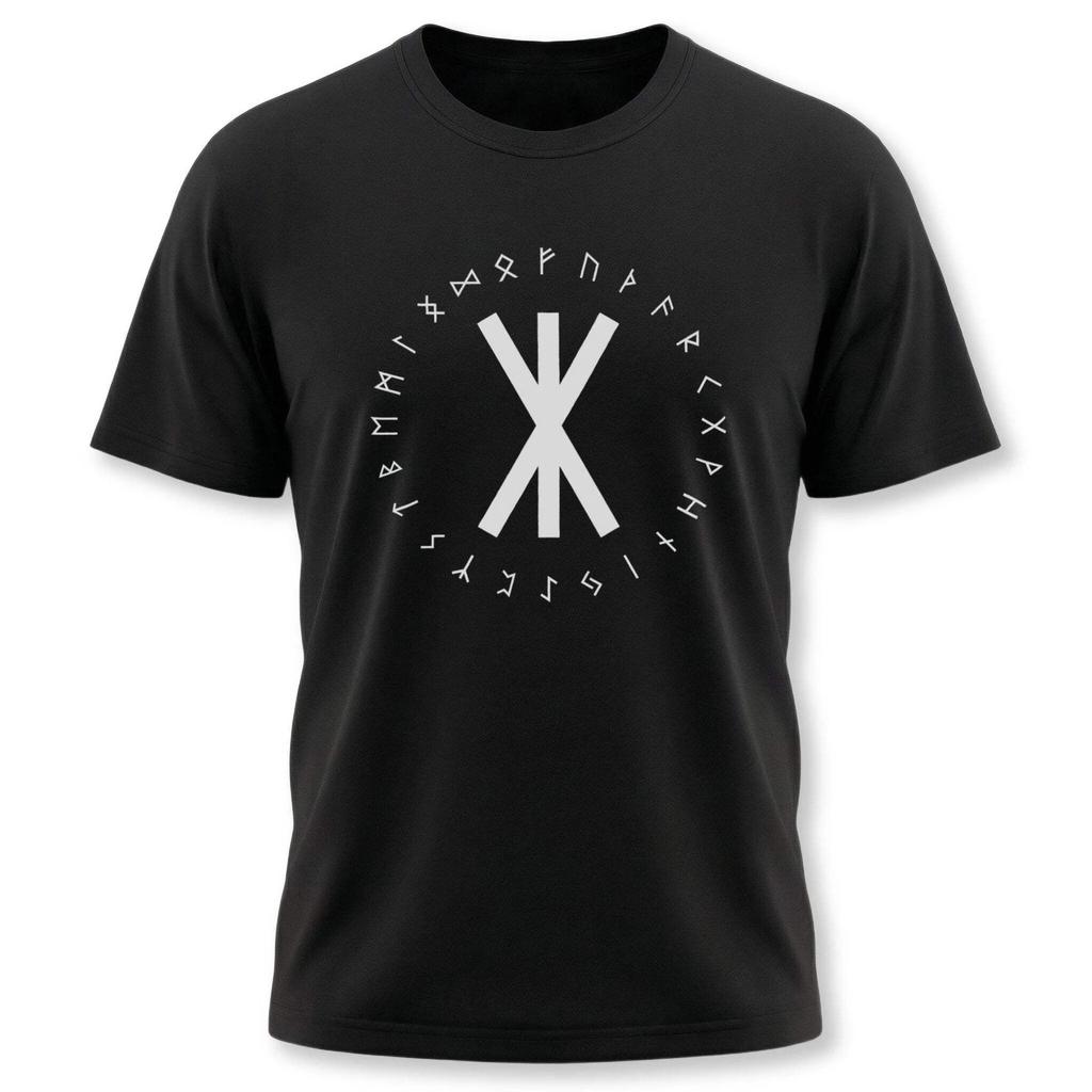Norse Strength Bind Rune Tee | Viking Elder Futhark Runic Unisex Tee Shirt