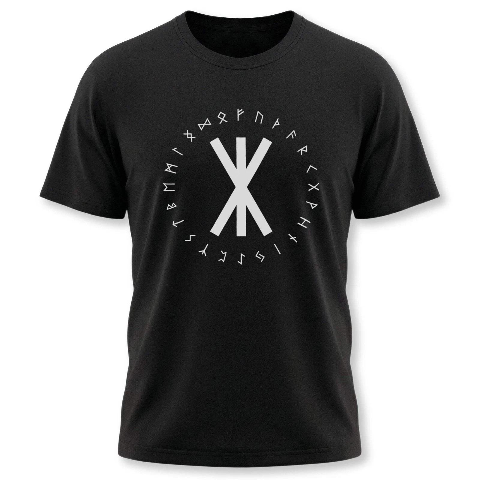 Norse Strength Bind Rune Tee | Viking Elder Futhark Runic Unisex Tee Shirt XXL