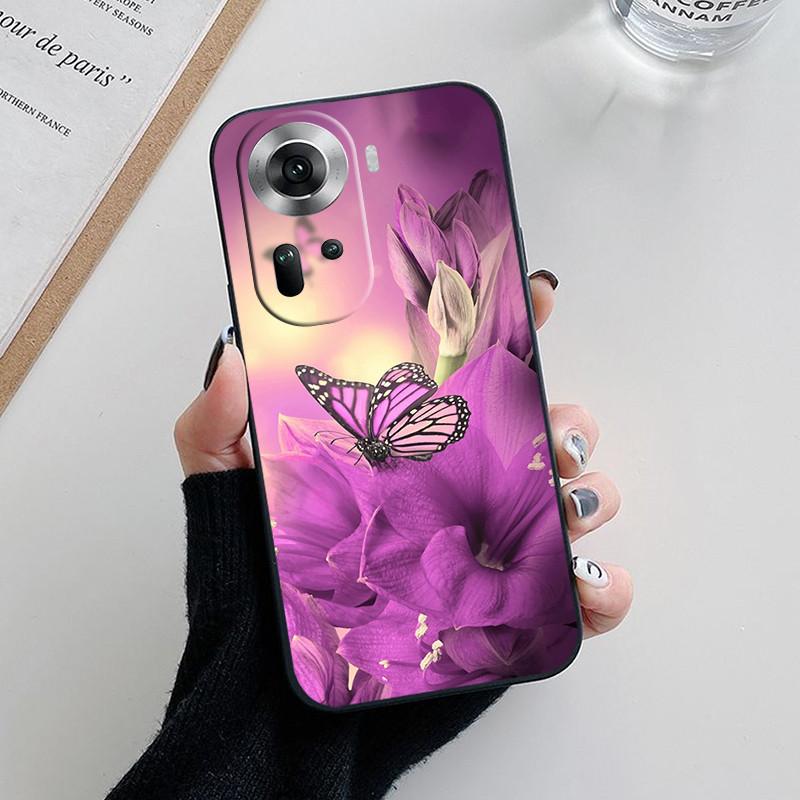 For Oppo Reno 11 5G Case CPH2599 Fashion Soft Silicone Back Cases for Oppo Reno11 Pro Reno 11F Reno11 F Phone Cover etui Fundas