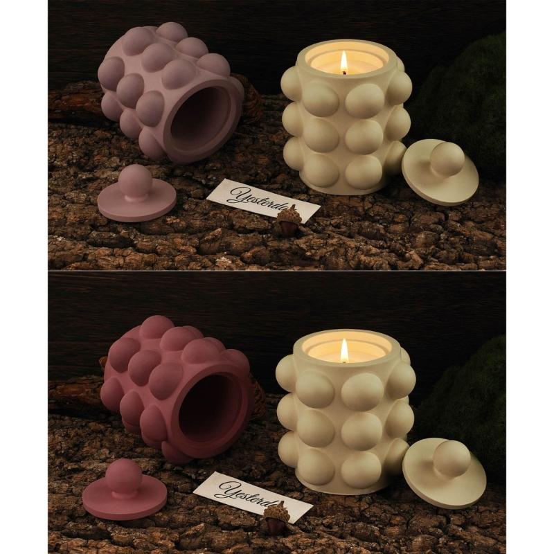 Resin Jar Molds with Lid Silicone Container Mold Jewelry Organizers Mold Storage Jar Epoxy Casting Candle Holder Molds