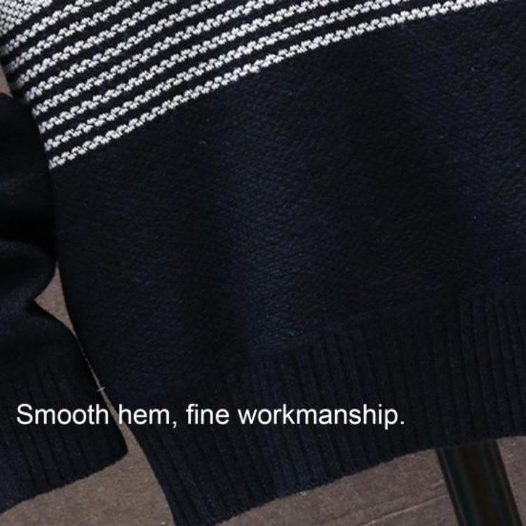 Thicken Plush Warm Cardigan Sweater Knitted Coat for Men Color Block Hooded Autumn Winter Daily Wear