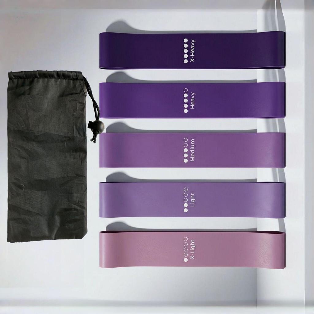 Maika Yoga Fitness Gradient Color Resistance Band for Buttocks Training and Stretching