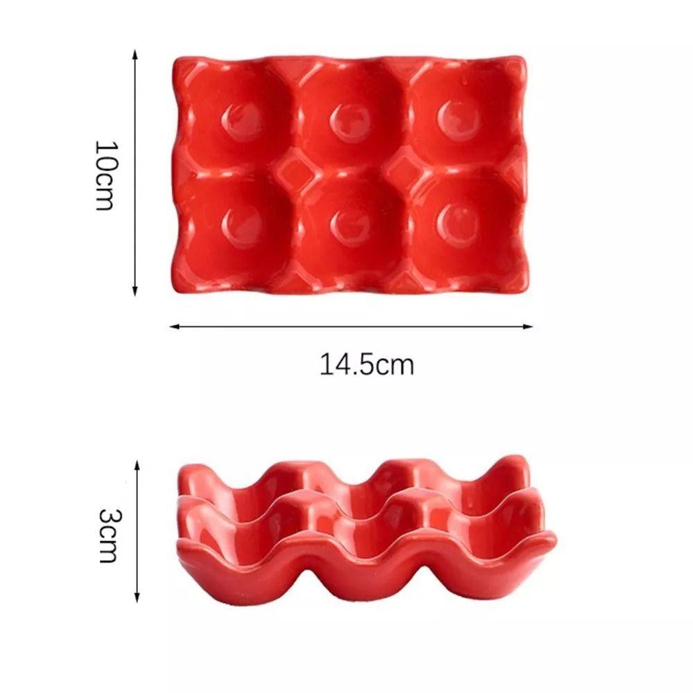 Anti-Slip Egg Box Ceramic Egg Storage Box Durable Eggs Case