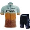 STRAVA Tour De Cycling Suit Short Sleeve Set Speed-drying Clothes Drawable Design