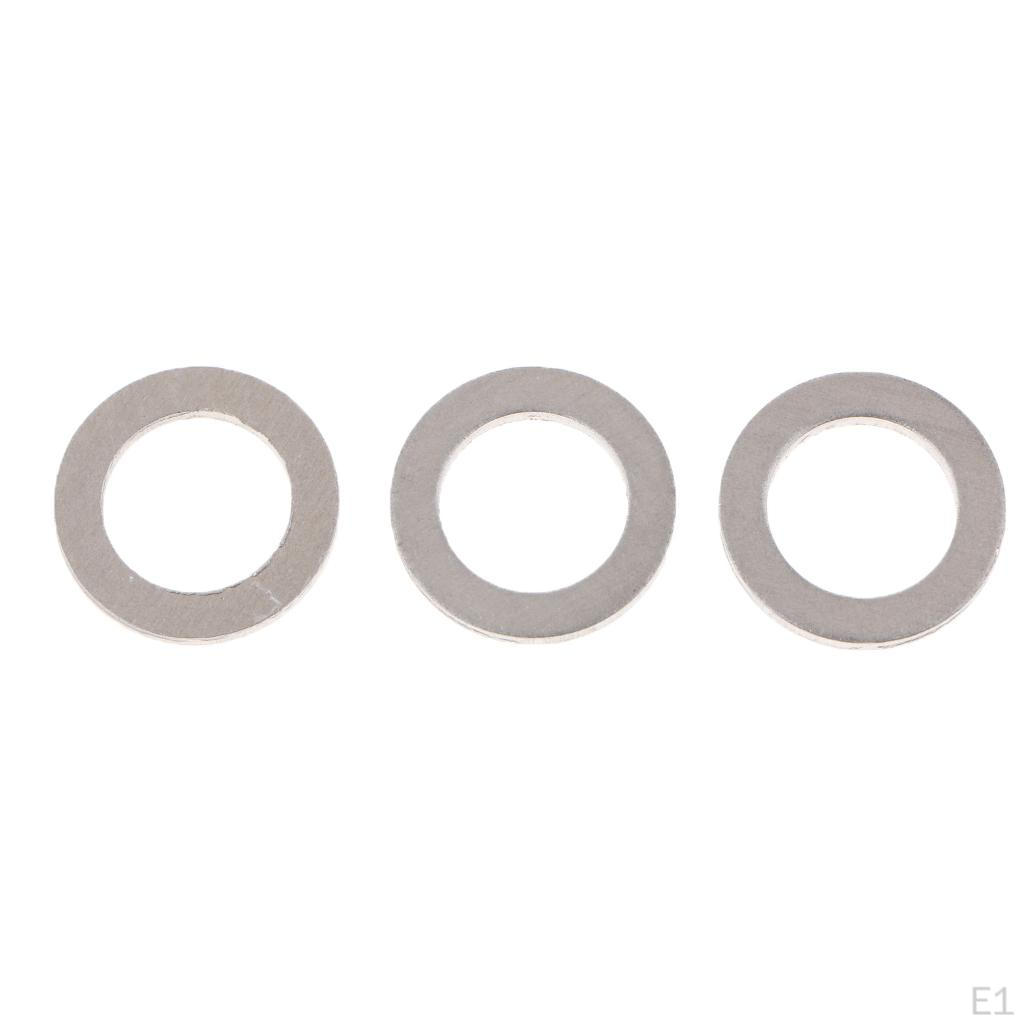 50pcs Metal Engine Oil Drain Plug Washer Gasket Open Size: 14mm