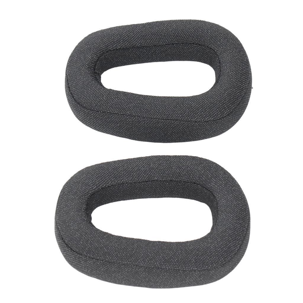 2pcs Replacement Ear Pads Professional Noise Insulation Breathable Cotton Linen Fabric Memory Foam Soft Comfortable Ear