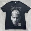 Chris Brown Breezy Bowl XX Tour Concert T Shirt Uomo L Cotone Nero Strass
