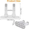 Trava de Segurança para Bebês Batente de Porta (atualizado), Pacote com 2 Travas de Segurança para Crianças com Adesivo 3M, Travas de Segurança Anti-travamento para Crianças Branco + Cinza