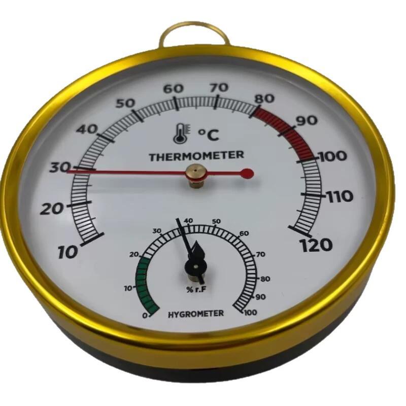 Sauna Thermometer 10 bis 120℃ 2 in 1 Klare Skala Mehrzweck Sauna Hygrometer Gleichzeitige Anzeige Für Zuhause