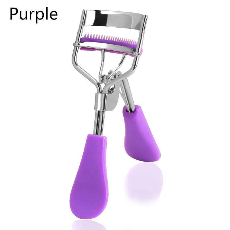 Eyelash Curler Natural Curl Beauty Tool Portable Stainless Steel False Eyelash Curling Clip Cosmetic Eyes Makeup Beauty Tools фиолетовый