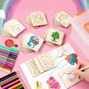 20pcs Wooden Montessori Drawing Stencils Kids DIY Creative Learning Educational Craft Family Interactive Art Painting Gift Toy