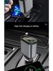 Starry Sky Multi-Function Car Charger: Dual Retractable Cables & Projector Light.
