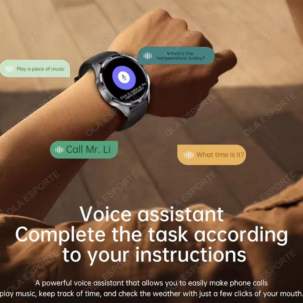 LS  New Smart Watch Men HD  Screen GPS Motion Tracking Heart Rate Blood Pressure Bluetooth Calls SmartWatch Waterproof