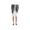 Zara Solid Color Drawstring Casual Shorts Men Shorts White 2634601-250