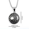 Eco-friendly Unisex Retro Stainless Steel Pendant Necklace