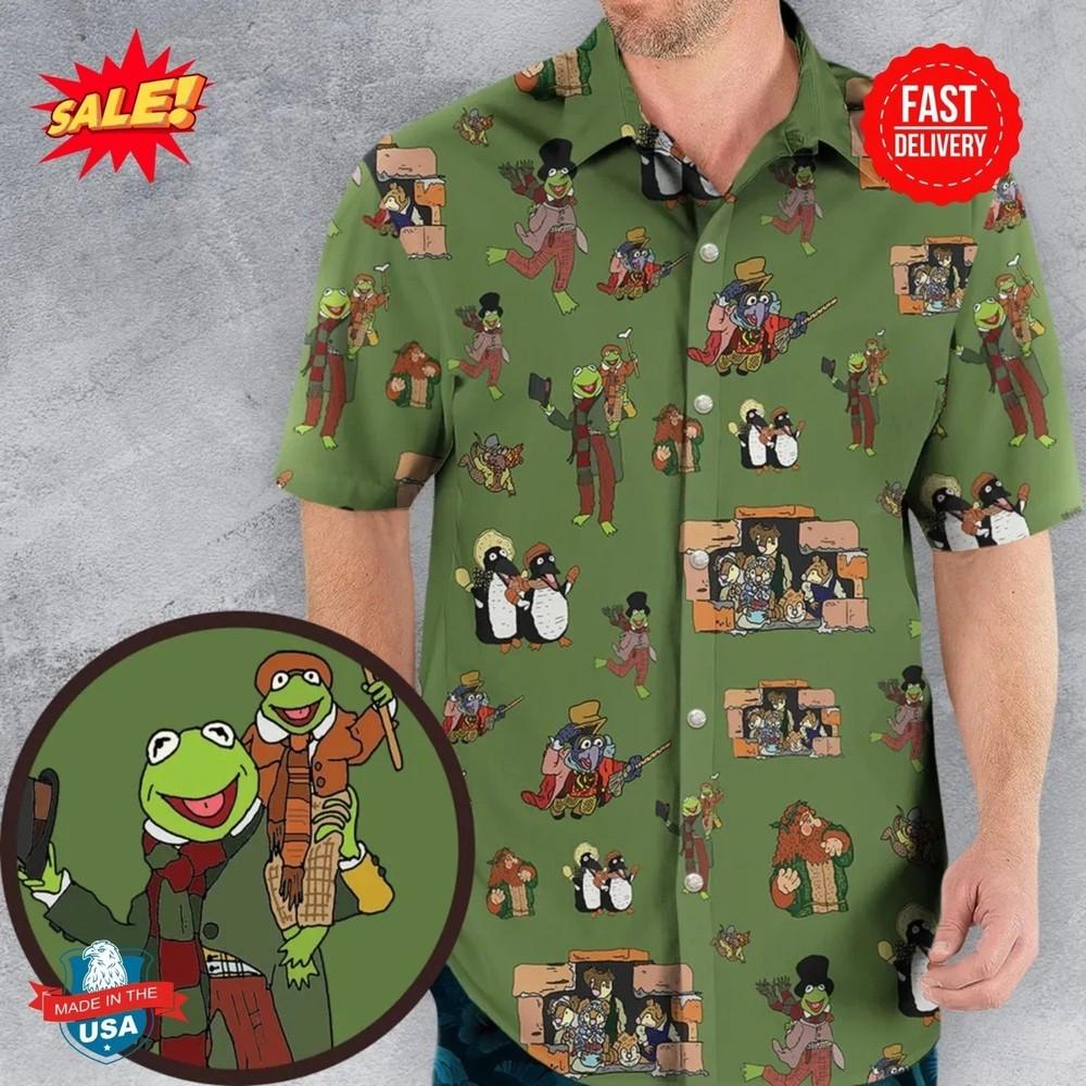 The Muppet Christmas Carol Characters Hawaiian Shirt Unisex T-Shirt XXXXL