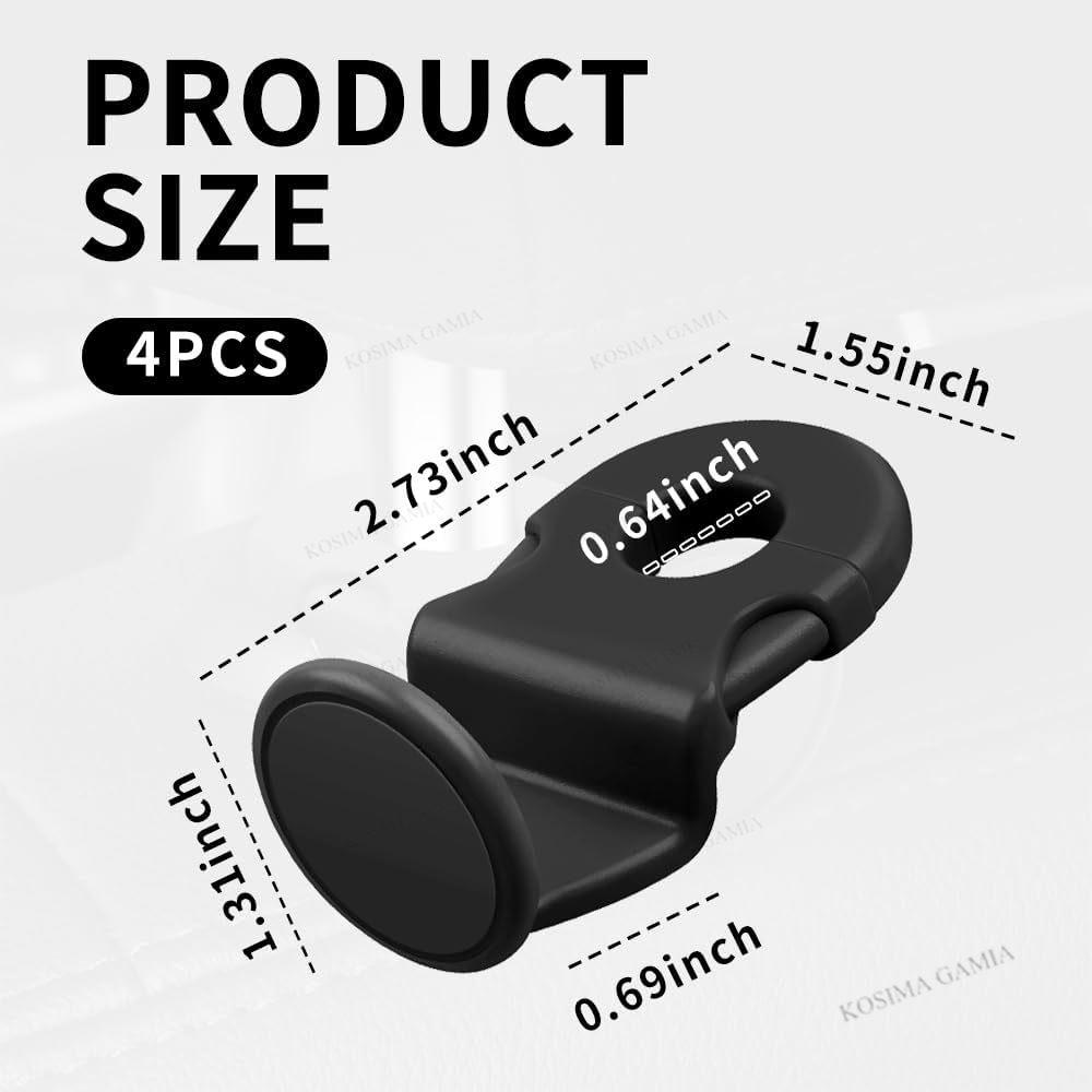 Xiaomi Car Back Seat Hook Car Interior Organizer Accessories 20KG Heavy Duty for Grocery Bag Car Headrest Hanger Hidden Car Seat Hook