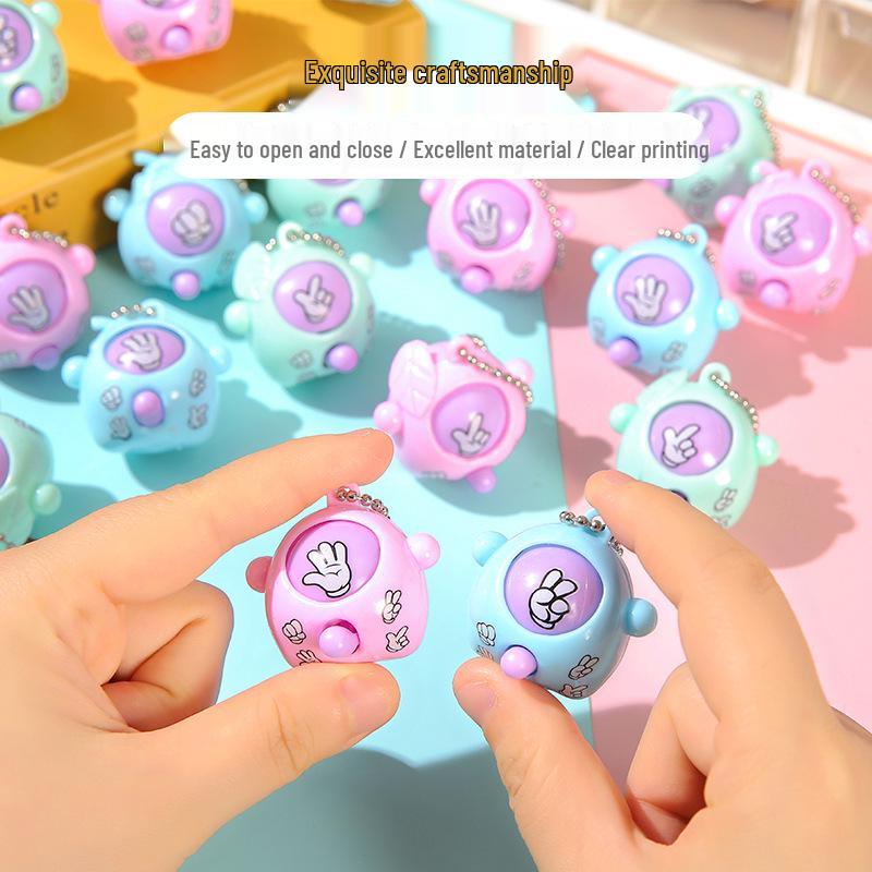Mini Stein-Schere-Papier Ei Spielzeug - Faire Duell Geschenk für Kinder