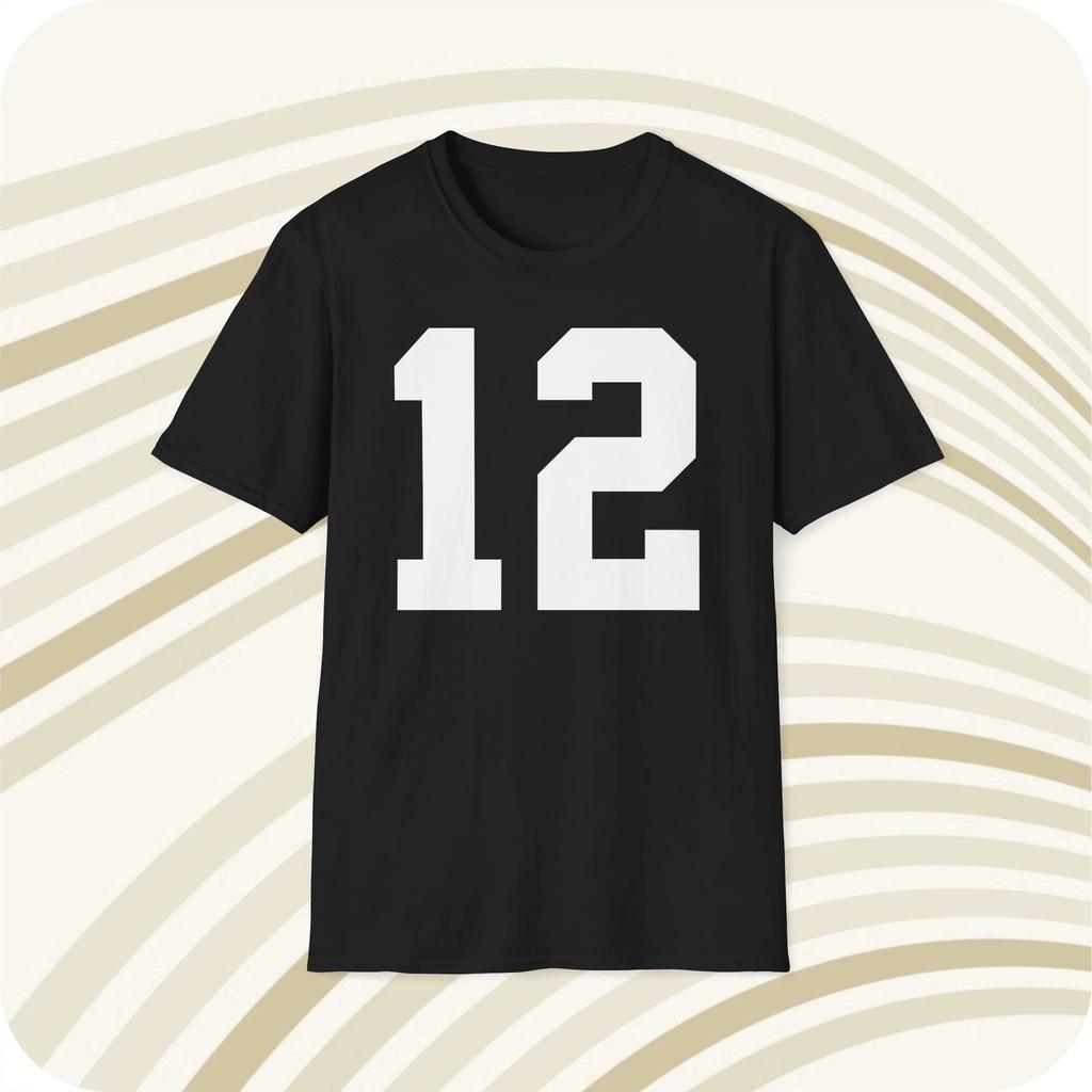 Terry Bradshaw #12 Pittsburgh Steelers Jersey T Shirt - Front & Back Print
