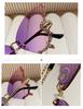 Butterfly Shaped Frameless Sunglasses for Women with Rhinestone Decoration Oversized Unique Design Fashion Eyewear UV Protection